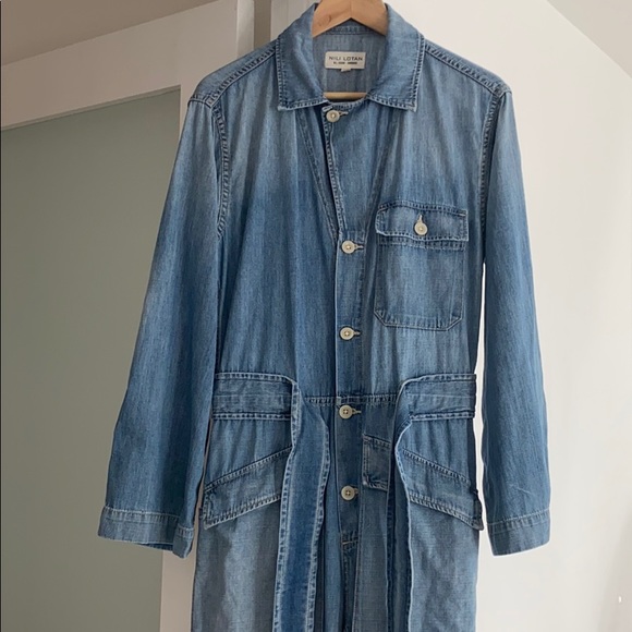 Nili Lotan Aria Jumpsuit in faded denim size XS - Picture 8 of 8